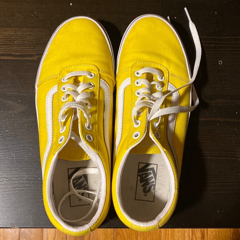 Brand new yellow vans
